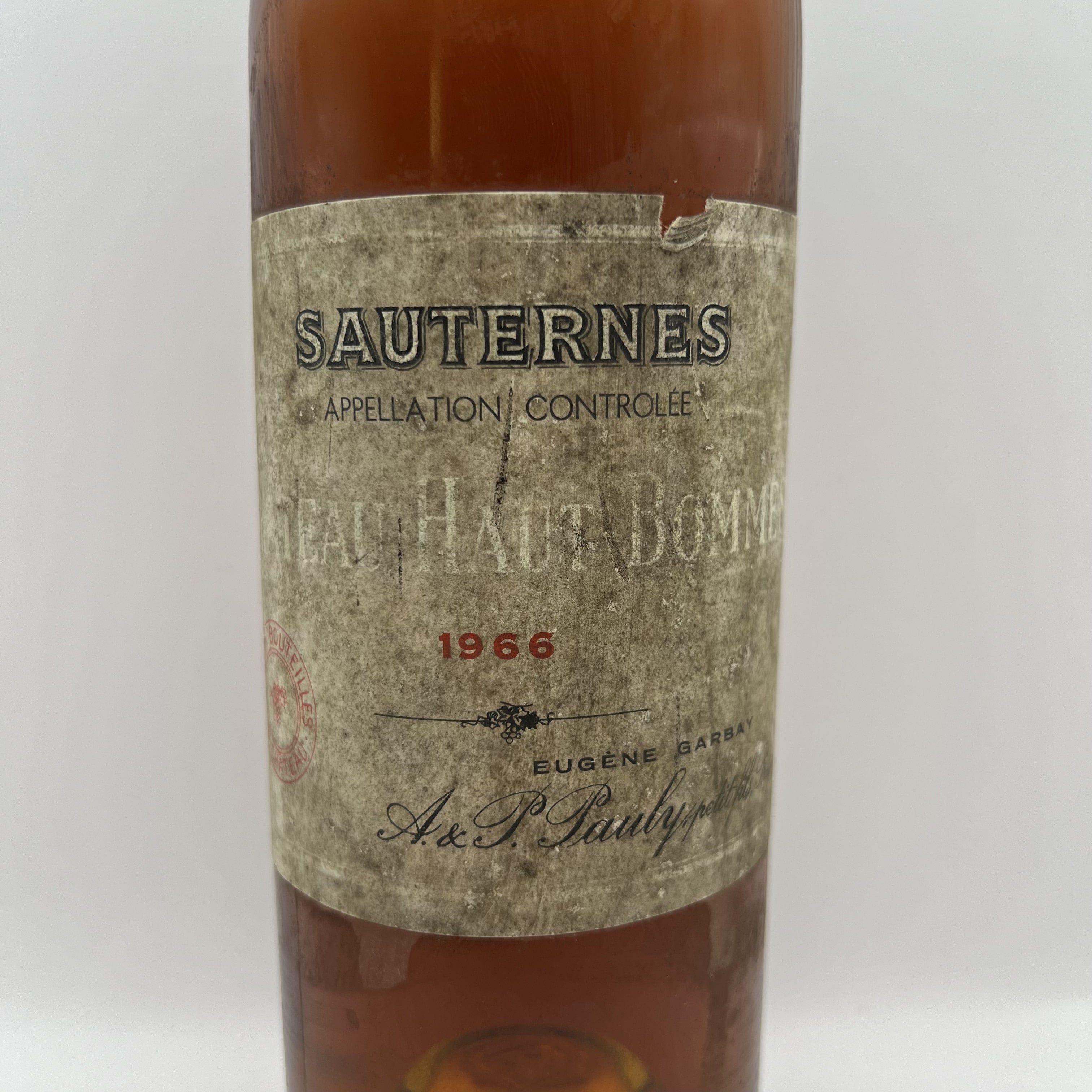 Château Haut-Bommes 1966 Sauternes