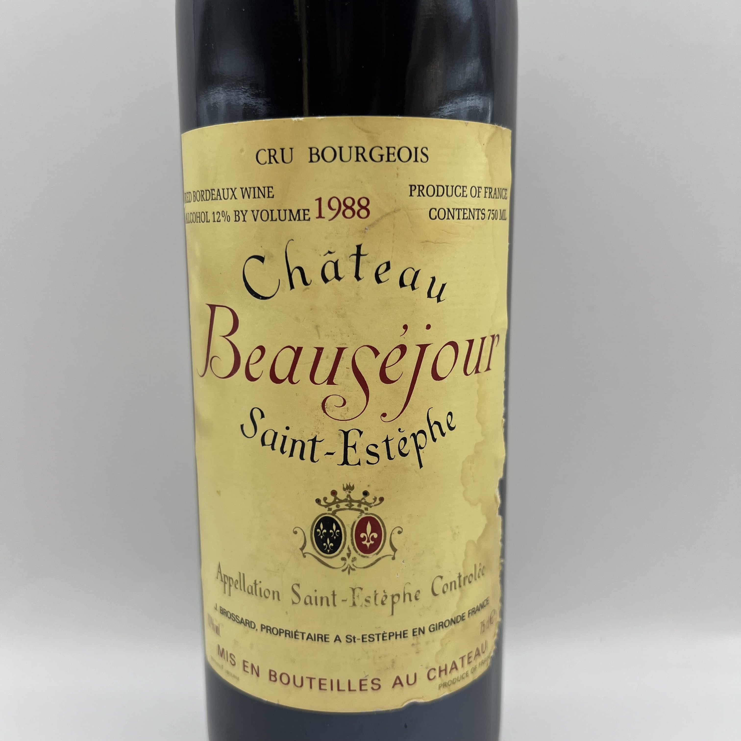 Chateau Beausejour 1988 Saint-Estephe