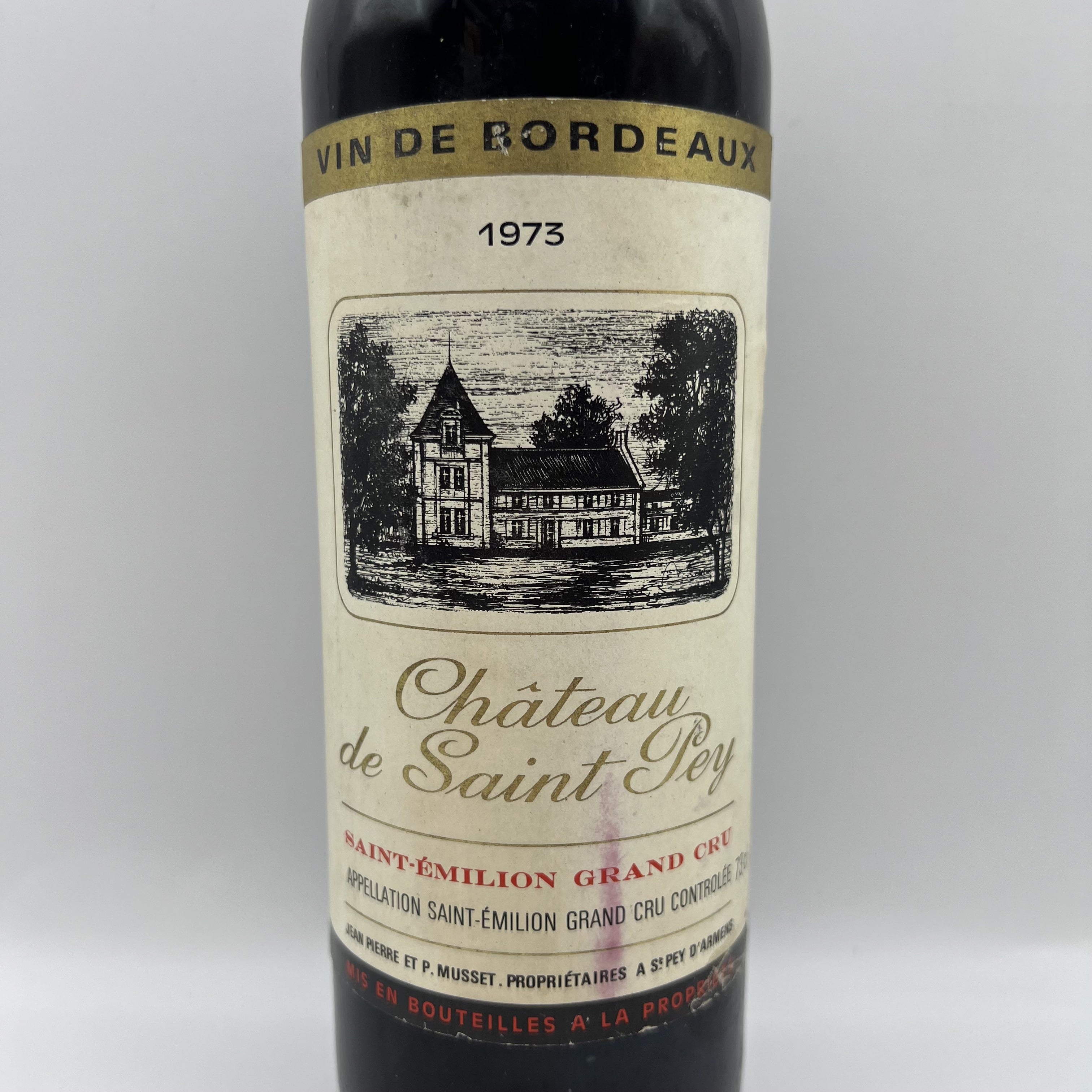 Château de Saint Pey 1973 Saint Emilion Grand Cru