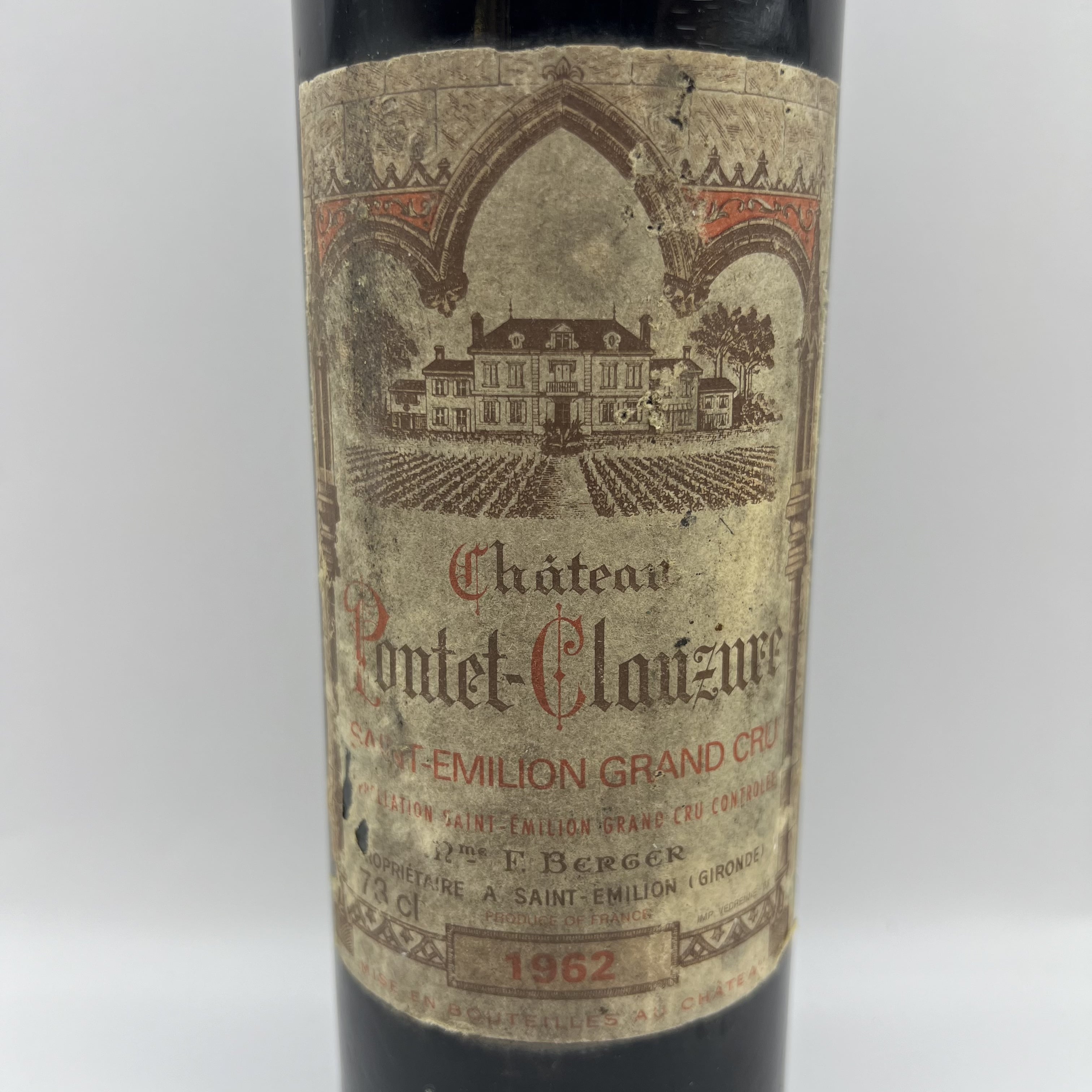 Château Pontet-Clauzure 1962 Saint-Émilion Grand Cru