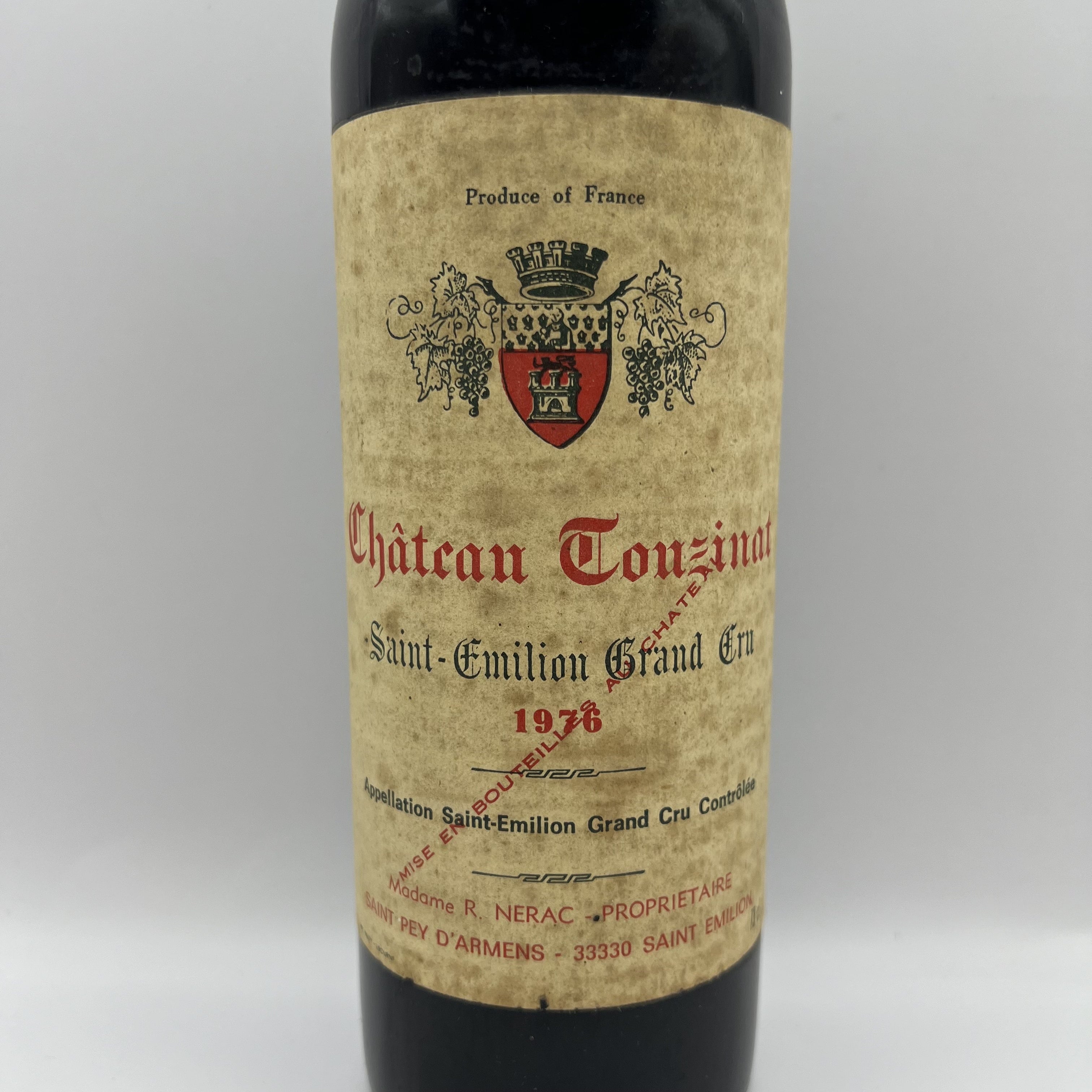 Château Touzinat 1976 Saint Emilion Grand Cru